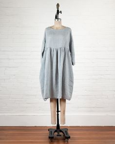 Soft, comfortable and versatile describe our Carmen Dress perfectly. With a slightly empire waist, three quarter sleeves, gathered waist and side seam pockets, this dress goes anywhere and everywhere. Wear it on its own, or with a cardigan and leggings. or perhaps over pants with ankle boots. Add a piece of jewelry, a Fall Dresses With Gathered Sleeves For Gatherings, Casual Dresses For Fall Gatherings, Casual Fall Dresses For Gatherings, Casual Long Sleeve Dresses For Gatherings, Fall Daywear Dress With Half Sleeves, Fall Half-sleeve Dresses For Daywear, Oversized 3/4 Sleeve Day Dresses, Fall Lagenlook Day Dresses, Pants With Ankle Boots