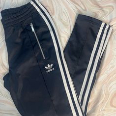 Adidas Trackpants Women’s Xs Navy With White 3-Stripes Zipper Pockets And Ankles Elastic Waist Never Worn Adidas Parachute Pants, Navy Blue Adidas, Jumpsuits Women, Adidas Joggers, Adidas Sweatpants, Adidas Crop, White Halter Maxi Dress, Grey Joggers, Ankle Leggings