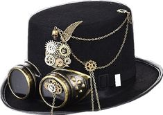 Steampunk Hat, Gothic Steampunk, Plague Doctor, Vintage Punk, Masquerade Party, Party Hat, Retro Vintage