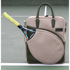 JOYA AR-T WOMEN TENNIS BAG Cover made by original calf leather and Italian Canvas fabric, made by expert bag masters with hand work. Embroidered your initials on bag. It's our gift. Personalized, we can customize your bag for you. We can apply the colors you want. A feature of the this designed bags can be used as a Sports - Fitness bag. Suitable for aircraft cabins and lightweight With 3 Tennis racket capacity. Also which has got quite handy containers inside and outside the structure.Special p Tennis Racquet Bag, Tennis Tote, Racquet Bag, Tennis Backpack, Stationary Items, Tennis Bags, Tennis Bag, Workout Bags, Tennis Fashion