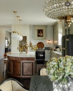 the kitchen is clean and ready to be used as a dining room or living room