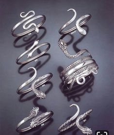 Different Types, Silver Rings, Silver, Black