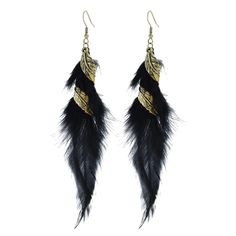 PRICES MAY VARY. ?Measurement?Feather Earrings: 5.7 inch in Length; Quantity:1 Pair. Lightweight, colorful and a good length. ?UNIQUE STYLES?Unique long feather earrings, handmade item, each one will be slight different from each other, but all feathers are well selected & inspected.These different styles chic earrings are eye-catching design, will let you get lots of compliments ?Natural Feather Earrings?These elegant long native earrings are selected from natural Pheasant and Peacock feathers. Vintage Boho Fashion, Bohemian Handmade, Daily Jewelry, Chic Earrings, Colorful Feathers, Feather Pendant, Black Feathers, Bohemian Earrings, Boho Vintage