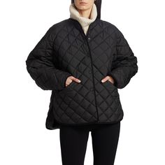 Classic Quilted Outerwear For Work, Winter Diamond Quilted Outerwear For Work, Diamond Quilted Outerwear For Fall Workwear, Winter Workwear Quilted Jacket With Diamond Quilting, Diamond Quilted Outerwear For Work In Fall, Fall Workwear Outerwear With Diamond Quilting, Diamond-quilted Outerwear For Fall Workwear, Workwear Quilted Jacket With Padded Collar, Classic Quilted Jacket With Buttons For Work