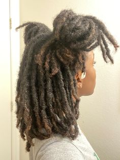 Locs With Big Parts, Fluffy Locs, Thick Locs, Dyed Hair Inspiration