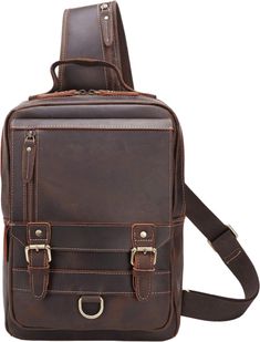 ad eBay - Find many great new & used options and get the best deals for Polare Full Grain Leather Shoulder Backpack Travel Rucksack Sling Bag... at the best online prices at eBay! Free shipping for many products! Cute Messenger Bags, Travel Rucksack, Handbag Stores, Tactical Bag, Leather Sling Bag, Barrel Bag, Backpack Travel, Shoulder Backpack, Girl Backpacks