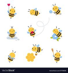 the bees are flying and playing with each other