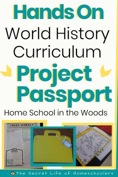 the front cover of hands on world history project passport