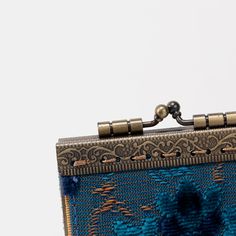 This cute yet functional card wallet is is made with rich chenille carpet fabric, silky lining and kiss lock clasp, it's a perfect addition for your purse, or fits in jean pockets when you are not wanting to carry a bag.Besides credit cards and ID, the card slots can hold business cards or work badge as well, and you can put bills in the 2 deeper end card slots.The Vertical design has 11 individual card slots and the Horizontal has 17, the 2 end card slots are deeper than others because of the a Handmade Elegant Rectangular Wallet, Vintage Rectangular Clutch With Coin Pocket, Vintage Blue Rectangular Wallets, Vintage Blue Rectangular Wallet, Rectangular Coin Purse With Card Slots, Rectangular Clutch With Card Slots, Vintage Rectangular Coin Purse With Card Slots, Formal Handmade Rectangular Wallets, Elegant Rectangular Coin Purse For Personal Use