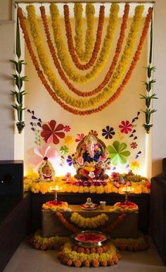 Ganpati Decor, Ganesh Pooja, Janmashtami Decoration