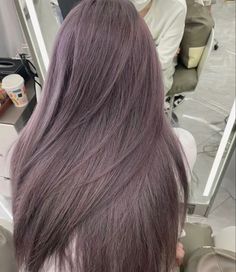 Dark Ashy Purple Hair, Purple Gray Hair Color, Violet Gray Hair Color, Dust Ash Hair, Lavender Greige Hair, Light Purple Brown Hair, Purple Ash Hair Color