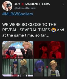 an image of some people on twitter with the caption'we were so close to the reveal, several times and at the same time, so far