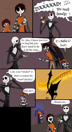 a comic strip with two cartoon characters talking to each other and one is saying it's halloween