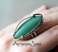 Real jade green Ring Silver 925 nephrite gemstone Armenian jewelry Natural gem ring adjustable Handmade Sterling Women gift anniversaryFREE shipping Worldwide (tracked)Please, check availability of this set before buying (message me). The stones` pattern is unique, so it might not be possible to make the second set with exactly the same stone pattern. Earrings:Sterling silver 925, real natural jade (nephrite).Weight: 16 gramsLength: 5 cm= 2 inchRing:Sterling silver 925, real natural jade (nephri Armenian Jewelry, Alexandrite Jewelry, Green Ring, Purple Rings, Green Rings, Gem Ring, Stone Pattern, Natural Jade, Green Earrings