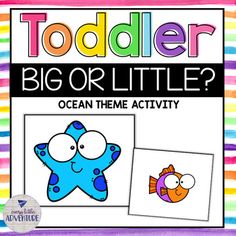 an ocean theme for toddler's big or little? book with pictures of fish and