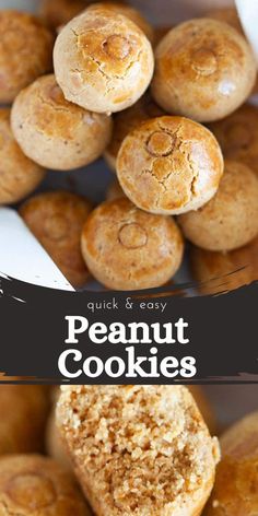 The best homemade Peanut Cookies for Lunar New Year. This easy peanut cookies recipe calls for six (6) ingredients, so crumbly and yummy!