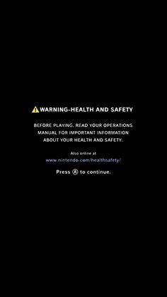 a black background with the words warning - health and safety