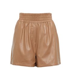 Short Cuir, Gym Wear Men, Faux Leather Shorts, Stand Studio, Knee Length Shorts, Leather Shorts, Gym Wear, Sport Shorts, Designer Outfits Woman