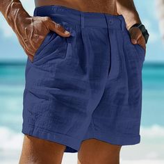 Season:Summer; Fabric:Linen Cotton Blend; Gender:Men's; Style:Fashion,Designer; Occasion:Casual,Daily,Holiday; Fit Type:Regular Fit; Function:Comfort,Breathable; Waistline:Mid Waist; Pattern:Plain; Design:Pocket,Button; Pants Type:Summer Shorts,Seersucker Shorts,Linen Shorts,Beach Shorts,Shorts; Fly Type:Button; Front page:FF; Listing Date:02/21/2024; Hips:; Length:; Waist:; Pants Length:Short Shorts Dress, Shorts Linen, Seersucker Shorts, Dress Shorts, Mens Linen, Simple Tees, Shorts Summer, Vintage Casual, Type Of Pants