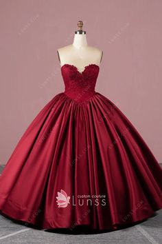 vintage maroon basque waist lace satin formal ball gown Satin Ball Gown With Corset Back For Prom Season, Prom Satin Ball Gown With Boned Bodice, Satin Ball Gown With Boned Bodice, Satin Ball Gown With Boned Bodice For Prom, Quinceanera Ball Gown With Corset Back For Debutante Ball, Ball Gown Dresses Wine, Satin Ball Gown With Sweetheart Neckline And Boned Bodice, Quinceanera Dress For Prom Season With Corset Back, Satin Ball Gown With Sweep Train For Debutante Ball