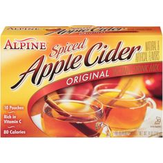 alpine spiced apple cider original tea bags, 24 ctr pack of 6