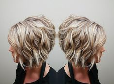 Short Blonde Layered Hair Choppy Bobs, Choppy Stacked Bob Hairstyles, Short Bob Hairstyle Women Thick Hair, Medium Messy Bob Hairstyles, Blonde Stacked Bob, Sassy Hair Older Women 2023, Short Hair Makeover, Stacked Bob Haircuts For Women Over 50, Layered Bobs For Thick Hair