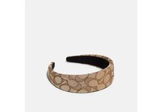 Signature Headband | COACH® Coach Headband, Luxury Stuff, Accessory Inspo, Retro Bags, Card Pouch, At The Top, Metallic Leather, Hair Accessories For Women, Hair Accessory