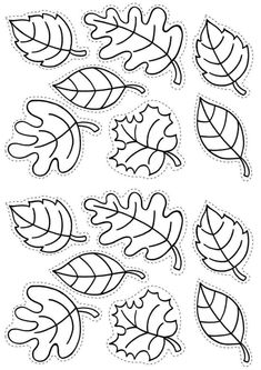 the cut out leaves are ready to be used in this fall crafting activity for kids