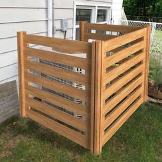 a wooden fence in front of a house