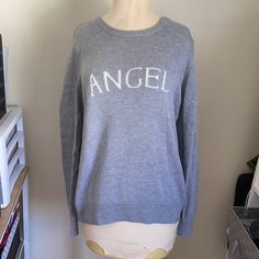 Victoria Secret Angel Gray Sweater Brand New - Never Worn Angel Sweater, Victoria Secret Sweater, Victoria Secret Angel, Victoria's Secret Angel, Long Sleeve Outerwear, Victoria Secret Angels, Aesthetic Look, Victoria Secrets, Sweater Brands