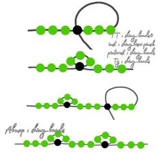 the instructions for how to make a beaded bracelet