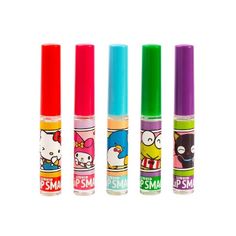 Lip Smacker Hello Kitty Liquid Lip Makeup Party Pack - Dark Pink - 0.45 fl oz/5pc Hello Kitty Lip Gloss, Lip Smackers Lip Gloss, Holographic Lips, Hello Kitty Makeup, Lip Gloss Collection, Makeup Party, Hello Kitty Coloring, Flavored Lip Balm, Lip Smackers