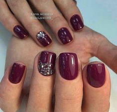 Maroon Nails, Nagellack Trends, Fall Nail Trends, Her Nails, Fall Nail, Fancy Nails, Nail Polishes, Nail Polish Colors