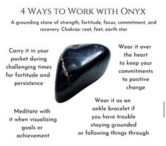 Witch Stones, Onyx Meaning, Crystal Magick, Best Healing Crystals, Staying Grounded, Crystal Healing Chart, Grimoire Book, Magic Herbs, Hag Stones