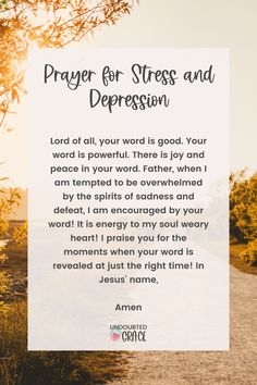 Do you find yourself feeling overwhelmed or stressed out by the events of your daily life? If so, you're not alone. Many of us struggle to manage the stress that comes with work, family, and other obligations. Fortunately, there is an antidote: prayer. In this article, we are going to explore 9 calming and powerful prayers for stress, so that you can find a sense of peace, comfort, and relaxation no matter what life throws your way. Bible Verses For When You Are Stressed, Bible Verses For When Your Stressed, Scriptures For Stressful Times, Prayers For Emotional Wholeness, Prayer For Stressful Situation, Weary Heart, Faith Messages