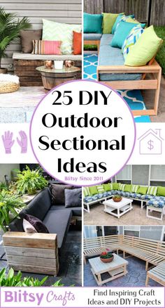 the 25 diy outdoor sectionals are great for small spaces and to use as seating