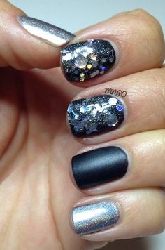 50+ Cute New Year's Christmas Nail Ideas of 2020 You Should Try New New Years Nails 2022 Trends, New Years Nails, New Years Nail Designs, New Years Eve Nails, Natural Nail Art, Fun Nail Colors, Pink Manicure, Nails 2022