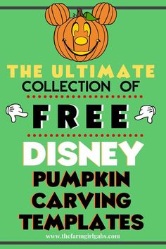 the ultimate collection of free disney pumpkin carving templates