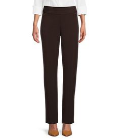 Investments the PARK AVE fit Stretch Straight Leg Pull-On Pants | Dillard's Suit Separates, Medium Length Hair Cuts, Dress Pant, Pull On Pants, Petite Size, Straight Leg Pants, Workout Pants, Medium Length Hair Styles, The Park