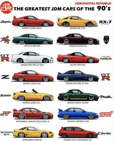 the cars are all different colors and sizes in this poster, which is also available for purchase