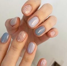 Manicure Art, Minimal Nails Art, Casual Nails, Cute Gel Nails, Nail Nail, Funky Nails, Cute Acrylic Nails