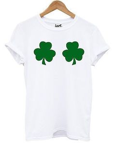 Shamrock Boobs T Shirt Leprechaun St Patrick's Day Funny Women Girl Joke Irish St Patricks Day T Shirts, St Pattys Outfit, St Patricks Outfit, San Patrick Day, St Patrick's Day Funny, Vegas Outfits, Baggy T-shirt, St Patrick's Day Outfit, Funny Women