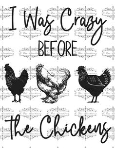 i was crazy before the chickens