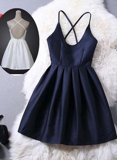 Short Navy Blue Women Dresses Teen Formal Dresses, Graduation Dresses Short, Blue Graduation Dresses, Navy Blue Short Dress, डिजाइनर कपड़े, Short Graduation Dresses, Short Beach Dresses, Blue Graduation, Short Dress White