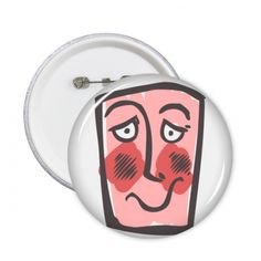 a button with a face drawn on it