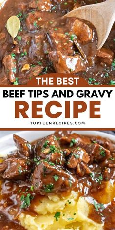 the best beef tips and gravy recipe