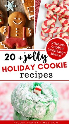 holiday cookie recipes with text overlay