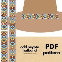 Please see dimensions on photo #2 Bead: Miyuki Delicas (Size 11) PDF file includes: 1. Pattern overview (photo #3) 2. Large numbered pattern chart (photo #4) 3. Bead legend: color numbers, names and quantity required (photo #5) 4. Word chart (photo #5) Seed Beads Diy, Beaded Hat Bands, Color Numbers, Hand Beaded Jewelry, Hat Bands, Seed Bead Pattern, Bead Loom Pattern, Loom Bracelet Patterns, Beaded Hat