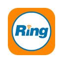 the ring logo is shown on an orange square