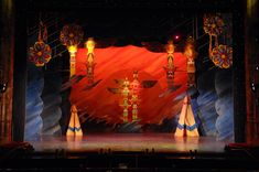 an image of a stage setting for a show